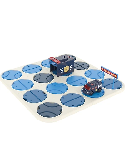 Flipo A-Maze Tracks Diy Track Maze Set with Battery Powered Police Car, 34 Piece Set