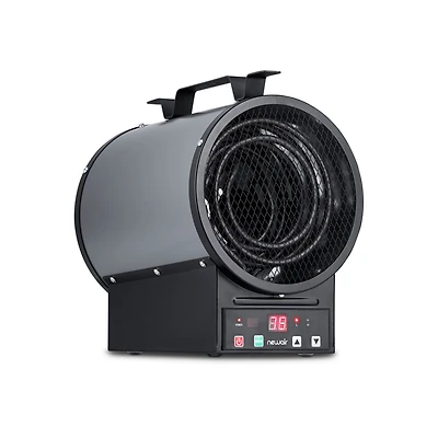 Newair 2-in-1 Freestanding or Ceiling/Wall Mounted 240v Electric Garage Heater, 500 sq. ft. with Remote Control, Perfect for Garages, Workshops and Mo