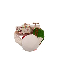 Kurt Adler 11" Fabriche Santa with Gingerbread Train
