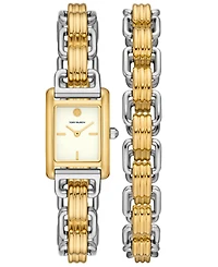 Tory Burch Women's The Eleanor 3-in-1 Two-Tone Stainless Steel Bracelet Watch 19mm
