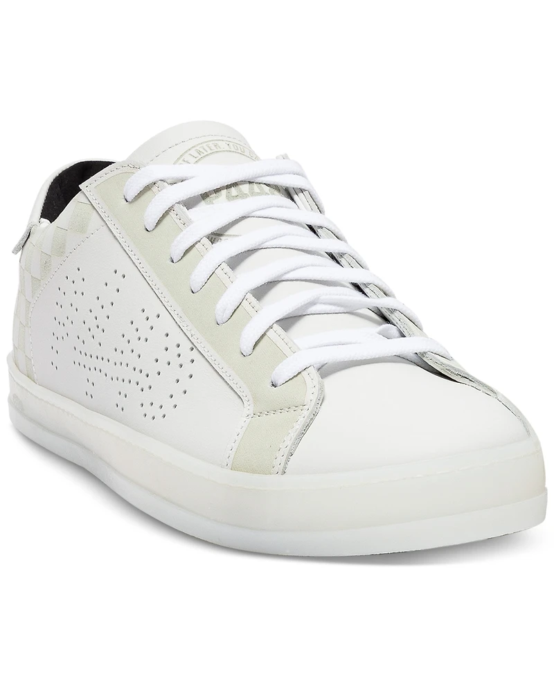P448 Men's White Logo Sneakers