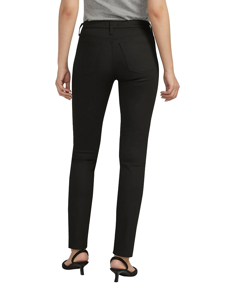 Silver Jeans Co. Women's Suki Mid Rise Curvy Fit Straight Leg Jeans