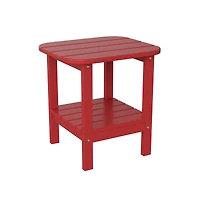 Nassau 2-Tier Adirondack Side Table, All-Weather Hdpe Indoor/Outdoor Accent Table
