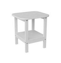 Nassau 2-Tier Adirondack Side Table, All-Weather Hdpe Indoor/Outdoor Accent Table