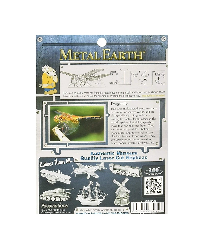 Fascinations Metal Earth Dragonfly Model Kit