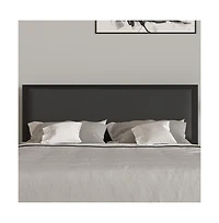 Merrick Lane West Avenue Queen Headboard Upholstered Headboard With Metal Frame And Adjustable Rail Slots