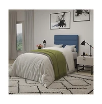 Merrick Lane Coppola Twin Headboard With Tufted Upholstery And Powder Coated Metal Frame