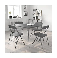 Emma+Oliver 5 Piece Folding Card Table And Chair Set