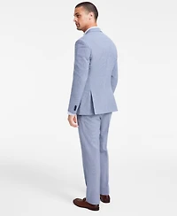 Kenneth Cole Reaction Men's Slim-Fit Mini-Houndstooth Suit