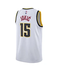 Men's and Women's Nike Nikola Jokic White Denver Nuggets Swingman Jersey - Association Edition