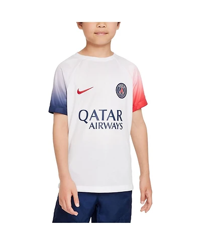 Big Boys Nike White Paris Saint-Germain 2023/24 Academy Pro Performance Pre-Match Top