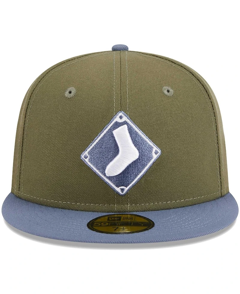 Men's New Era Olive, Blue Chicago White Sox 59FIFTY Fitted Hat