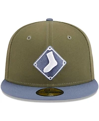 Men's New Era Olive, Blue Chicago White Sox 59FIFTY Fitted Hat