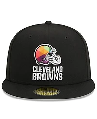 Men's New Era Black Cleveland Browns 2023 Nfl Crucial Catch 59FIFTY Fitted Hat