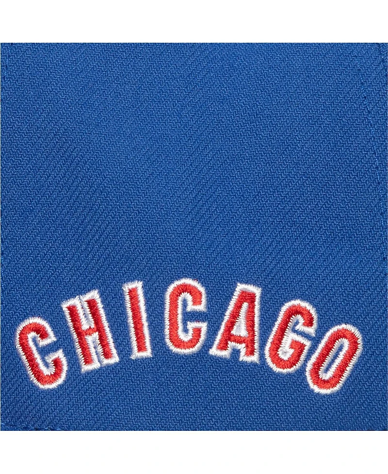 Men's Mitchell & Ness Royal, Red Chicago Cubs Bases Loaded Fitted Hat