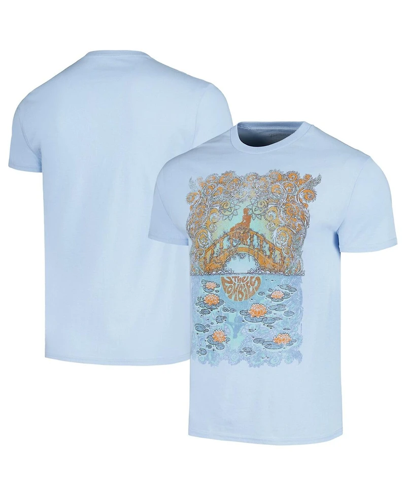 Men's Manhead Merch Light Blue The Zombies Bridge Distressed Graphic T-shirt