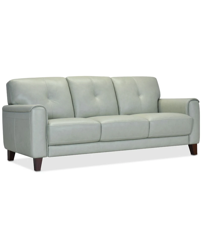Closeout! Ashlinn 84" Pastel Leather Sofa, Created for Macy's