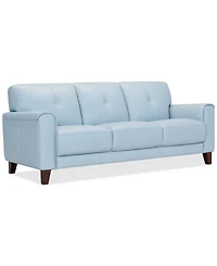 Closeout! Ashlinn 84" Pastel Leather Sofa, Created for Macy's