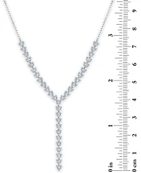 Diamond Adjustable 18" Lariat Necklace (1/4 ct. t.w.) in Sterling Silver