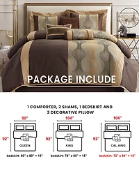 Stratford Park Kath 7-Piece Comforter Set, California King