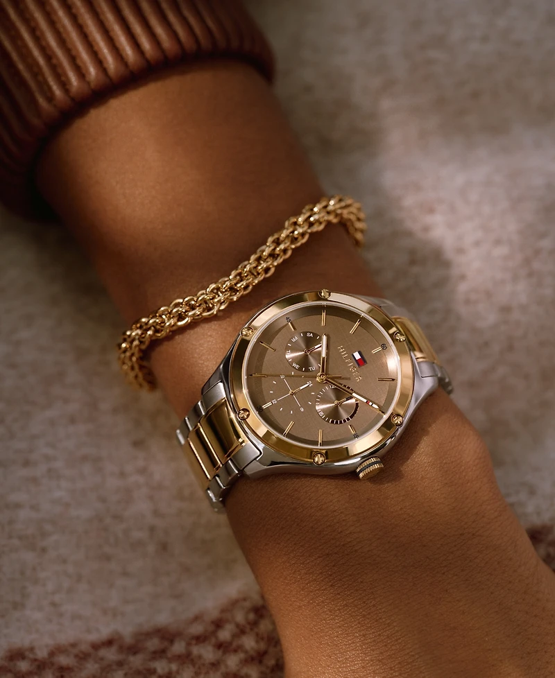 Tommy Hilfiger Women's Multifunction Two-Tone Stainless Steel Watch 40mm