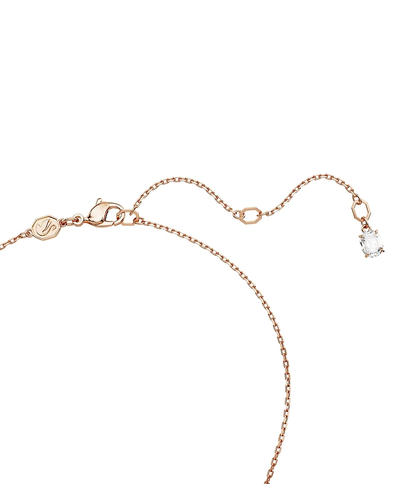 Swarovski Rose Gold-Tone Idyllia Crystal Clover Pendant Necklace, 15" + 2-3/4" extender