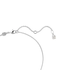 Swarovski Silver-Tone Insigne Crystal Cross Pendant Necklace
