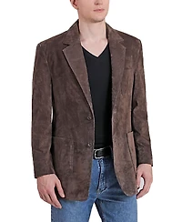 Bgsd Men Steve Two-Button Suede Leather Blazer