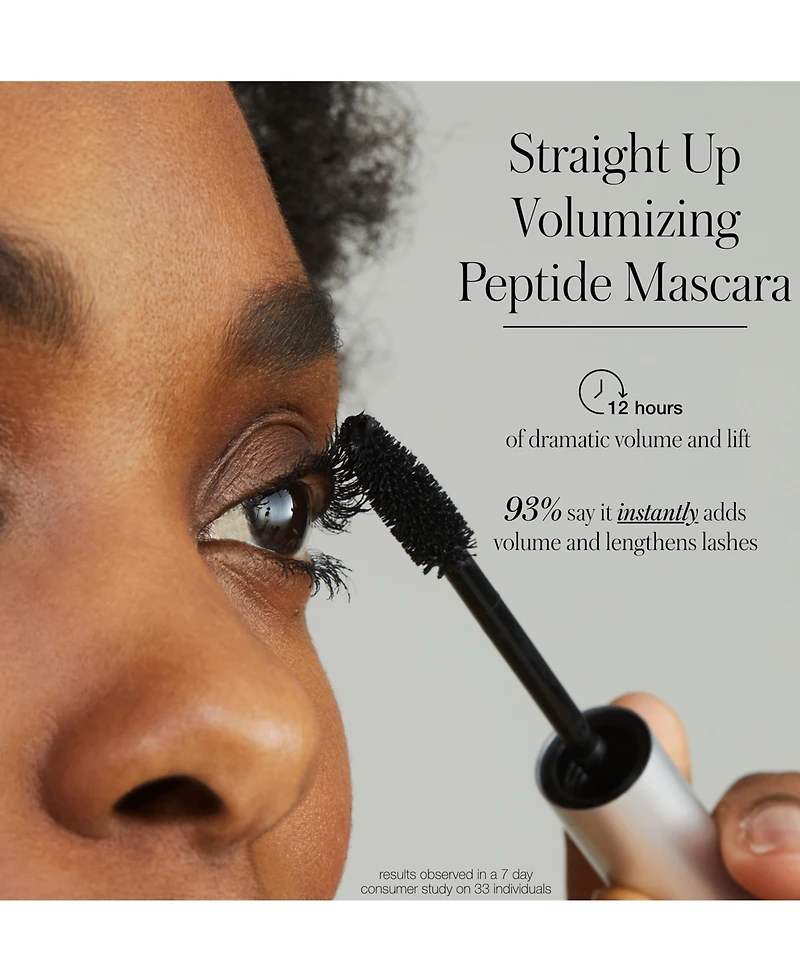 Rms Beauty Straight Up Volumizing Peptide Mascara, Travel Size
