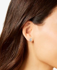 Lauren Ralph Lauren Cubic Zirconia Baguette Stud Earrings in Sterling Silver