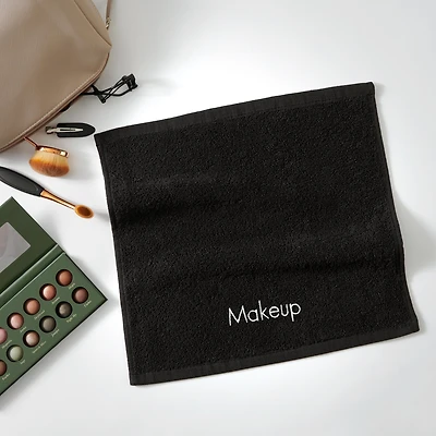 Embroidered Makeup Remover Towels (Pack of 6) , 13x13 in., Color Options, 100% Cotton Washcloths