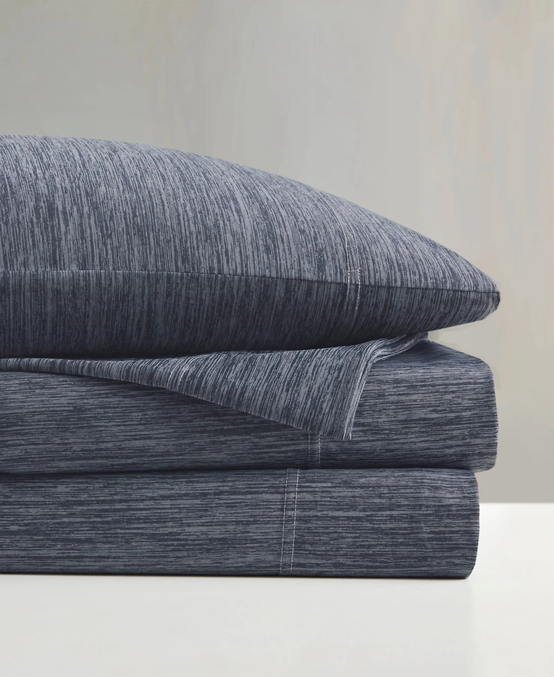 Urban Habitat Comfort Cool Jersey Knit Nylon Blend 3-Piece Sheet Set, Twin