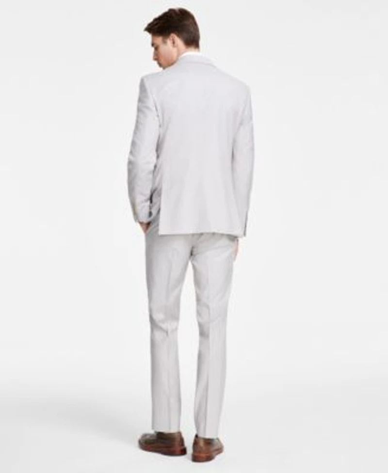 Dkny Mens Modern Fit Natural Neat Suit Separates