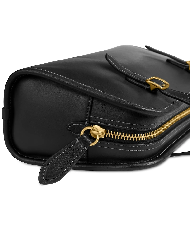 Coach The Originals Small Leather Double Strap Shoulder Bag