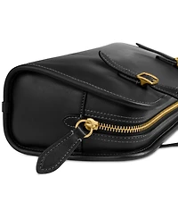Coach The Originals Small Leather Double Strap Shoulder Bag