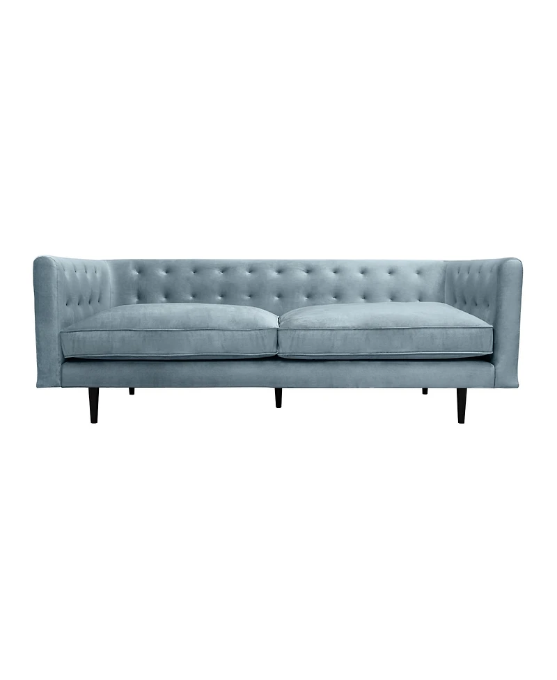 Armen Living Annabelle 80" Velvet with Wood Legs Sofa