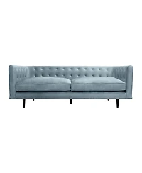 Armen Living Annabelle 80" Velvet with Wood Legs Sofa