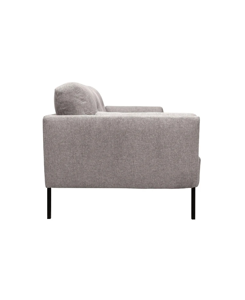 Armen Living Michalina 84" Polyester with Metal Legs Sofa