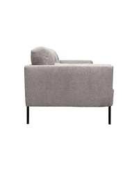 Armen Living Michalina 84" Polyester with Metal Legs Sofa