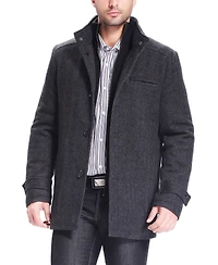 Bgsd Men Samuel Herringbone Wool Blend Bibbed Car Coat