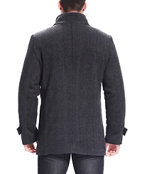 Bgsd Men Samuel Herringbone Wool Blend Bibbed Car Coat