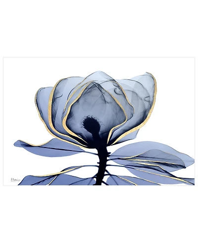 Empire Art Direct "Golden-Tone Midnight 1" Frameless Free Floating Tempered Glass Panel Graphic Wall Art, 32" x 48" x 0.2"