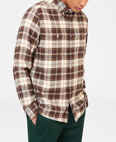 Ben Sherman Men's Brushed Plaid Shirt