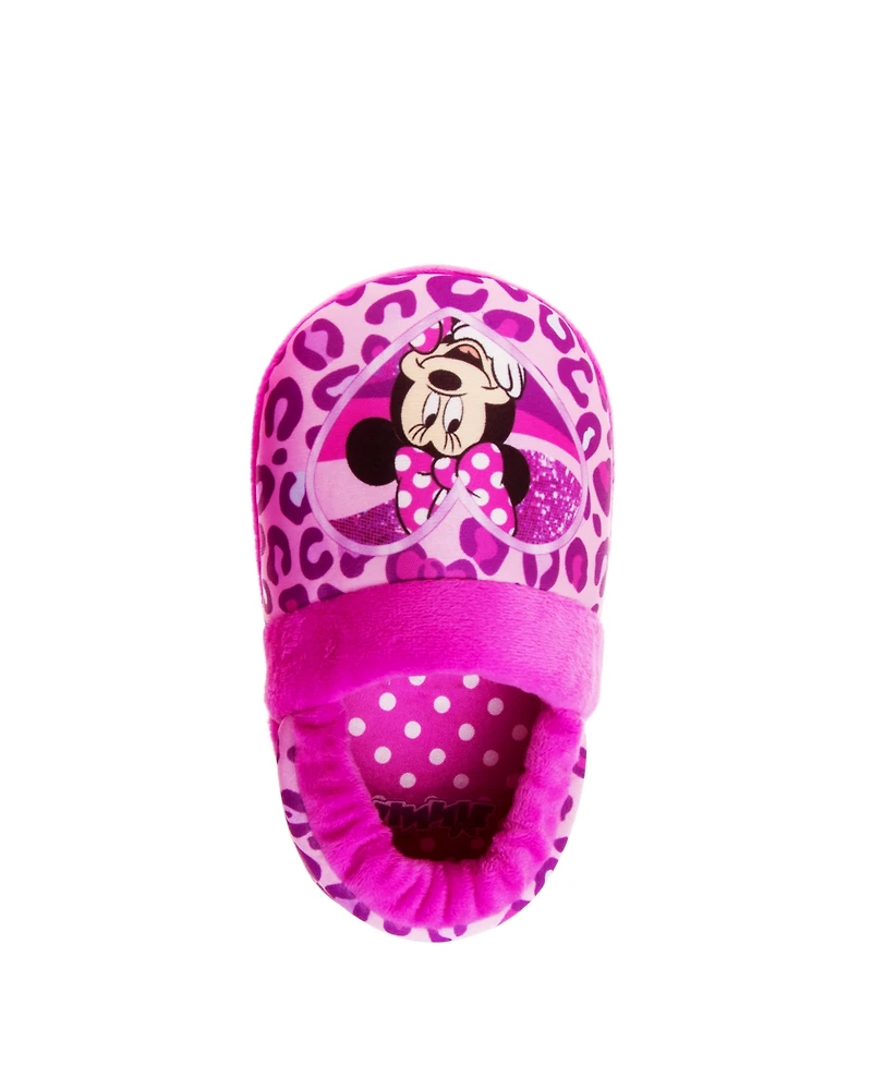 Disney Little Girls Minnie Mouse Dual Sizes Slippers
