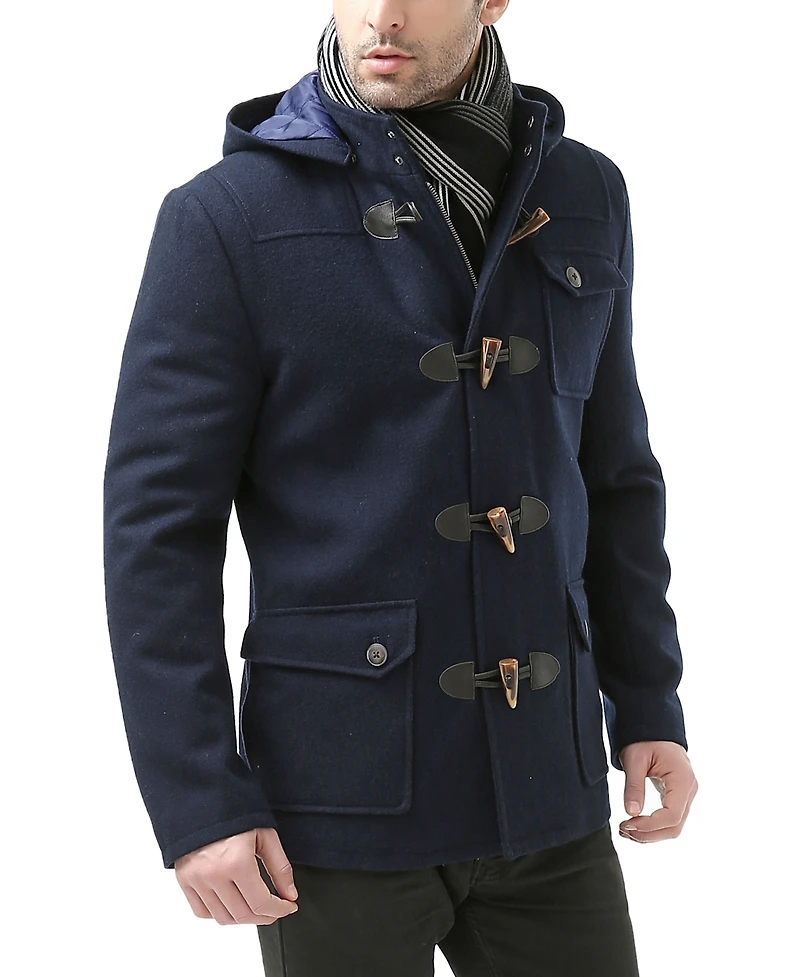 Bgsd Men Nathan Wool Blend Short Toggle Coat