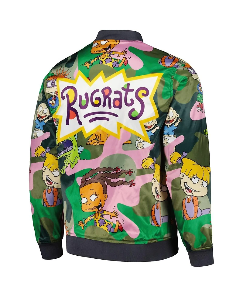 Men's Freeze Max Camo Rugrats Graphic Satin Full-Snap Jacket