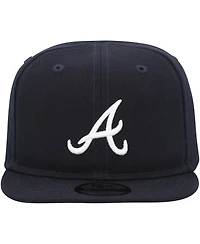 Infant Boys and Girls New Era Navy Atlanta Braves My First 9FIFTY Adjustable Hat