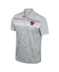 Men's Colosseum Gray Boston College Eagles Cybernetic Polo Shirt