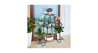 7 Tier Metal Patio Plant Stand