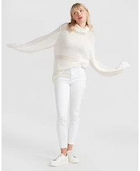 Belle & Bloom Women's Nevermind Sheer Panelled Knit Sweater